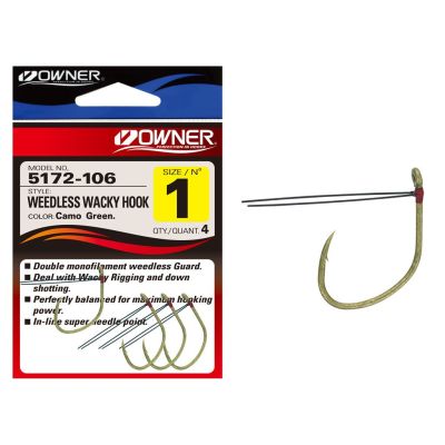 OWNER 5172-126 WEEDLESS WACKY HOOK 2/0