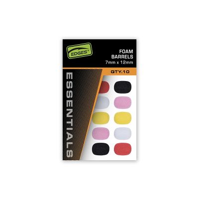 FOX EDGES FOAM BARRELS MIXED COLOURS 7x12mm