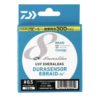 DAIWA UVF EMERALDAS DURASENSOR 8 BRAID+Si2 0.10mm 150mt