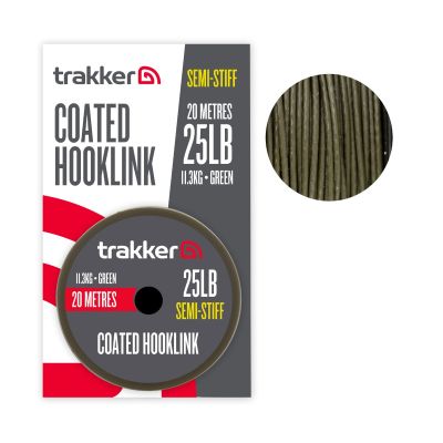 TRAKKER SEMI STIFF COATED HOOKLINK 25lb