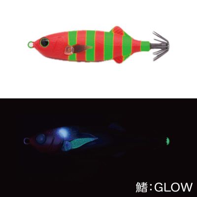 GEECRACK AJISUKE 60mm 127 STRIPED RED GREEN