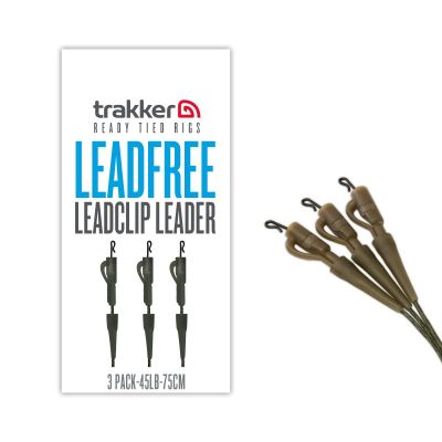 TRAKKER LEADFREE LEADCLIP LEADER 3 pack (75cm)