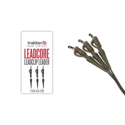 TRAKKER LEADCORE LEADCLIP LEADER 3 pack (75cm)