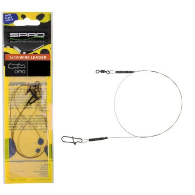 SPRO MATTE BLACK 1x19 WIRE LEADER 30cm 14kg