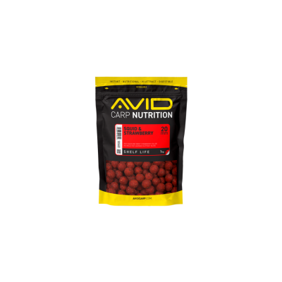 AVID CARP BOILIE SQUID & STRAWBERRY 20mm 1kg