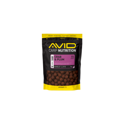 AVID CARP BOILIE CRAB & PLUM 15mm 1kg