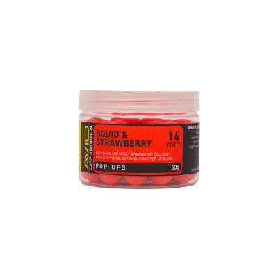 AVID CARP POP-UP SQUID & STRAWBERRY 14mm