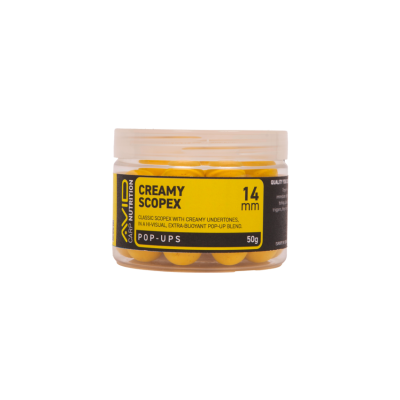 AVID CARP YELLOW POP-UP CREAMY & SCOPEX 14mm 