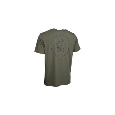 NASH MAKE IT HAPPEN CARP LOGO T-SHIRT GREEN