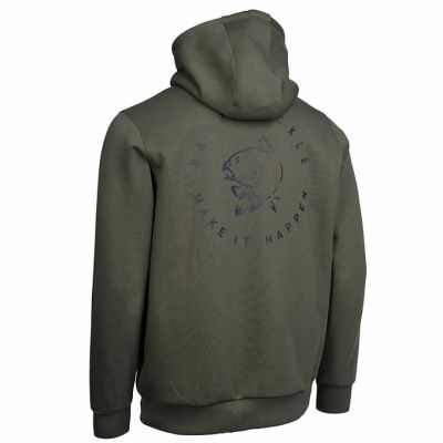 NASH MAKE IT HAPPEN CARP LOGO HOODIE GREEN