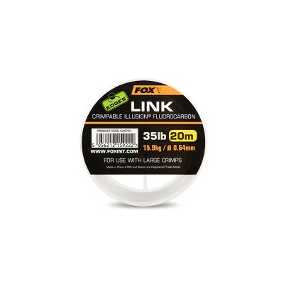 FOX LINK CRIMPABLE ILLUSION  FLUOROCARBON 0.643mm 20mt
