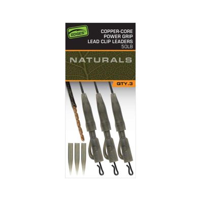 FOX EDGES COPPER CORE POWER GRIP LEAD CLIP LEADERS 50lb