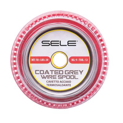SELE COATED GREY WIRE SPOOL THERMO 10mt