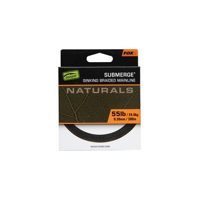FOX NATURALS SUBMERGE SINKING BRAIDED MAINLINE 55lb 300mt
