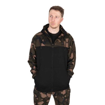 FOX LW BLACK CAMO SPLIT ZIP HOODY