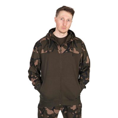 FOX KHAKI CAMO SPLIT ZIP HOODY