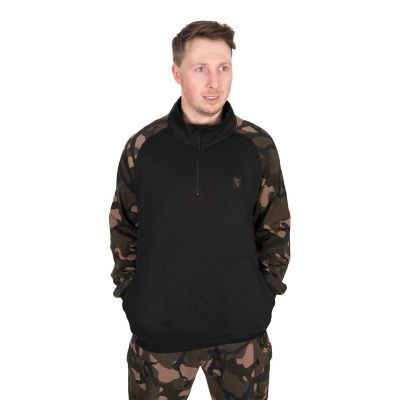 FOX LW BLACK CAMO QTR ZIP