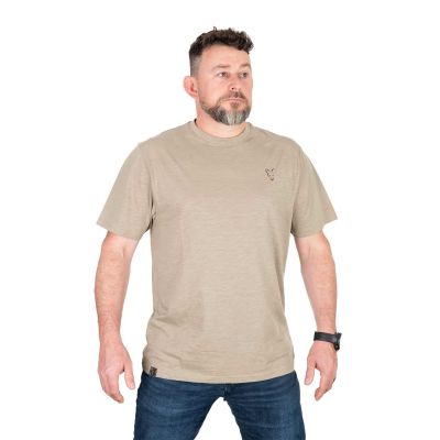 FOX LW KHAKI LARGE PRINT T-SHIRT