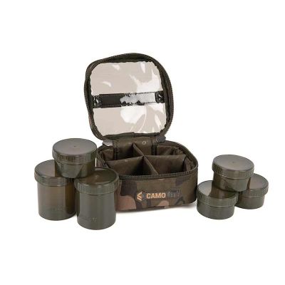 FOX CAMOLITE 6 POT HOOKBAIT CASE