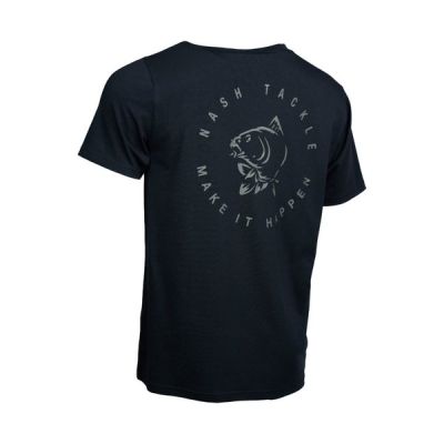 NASH MAKE IT HAPPEN CARP LOGO T SHIRT BLACK