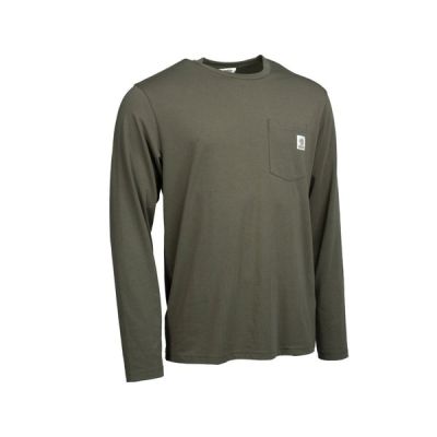 NASH MAKE IT HAPPEN CARP LOGO LONG SLEEVE T-SHIRT GREEN