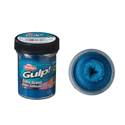 BERKLEY GULP DOUGH FISH OIL BLUE SILVER GLITTER