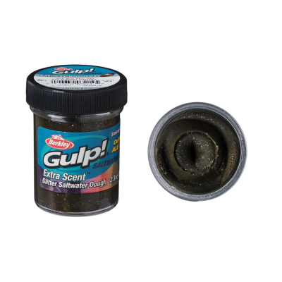 BERKLEY GULP DOUGH CRUST OFF DARK BROWN SILVER GLITTER