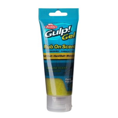 BERKLEY GULP GEL SARDINE YELLOW SILVER FLAKE 80ml