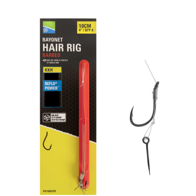 PRESTON KKH BAYONET HAIR RIGS 15’’/38cm size 10
