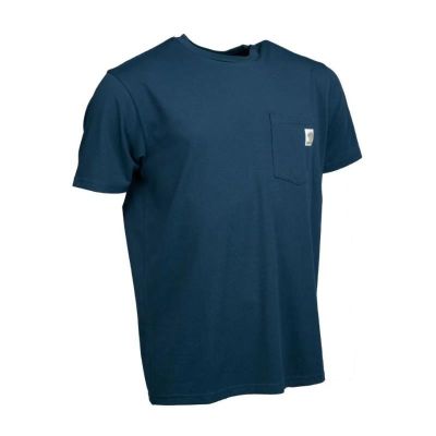 NASH MAKE IT HAPPEN BADGE POCKET T-SHIRT NAVY BLUE