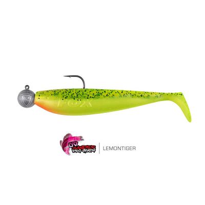 FOX RAGE LOADED ZANDER PRO SHAD 12cm 15gr UV LEMON TIGER 