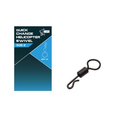 NASH QUICK CHANGE HELIKOPTER SWIVELS SIZE 8