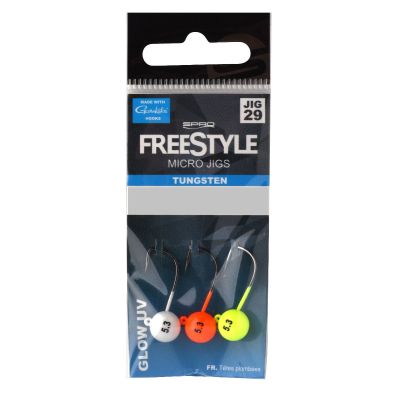 SPRO FREESTYLE TUNGSTEN MICRO JIGS GLOW UV 2.7gr #4