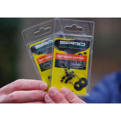 SPRO SOFT RUBBER STOPPERS Black