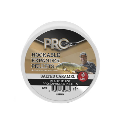 SONUBAITS PRO HOOKABLE EXPANDER PELLETS SALTED CARAMEL 6mm