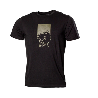 NASH MAKE IT HAPPEN T-SHIRT FISH LOGO BLACK XXXL