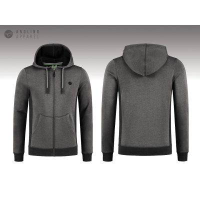 KORDA LE CHARCOAL ZIP HOODIE